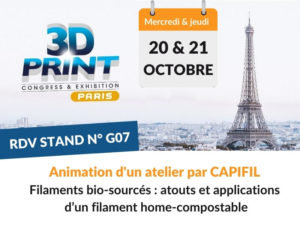 Actualité - Salon fabrication additive 3D PRINT Paris - CAPIFIL