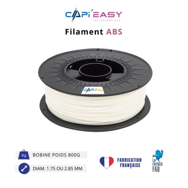 CAPIFIL-Filament 3D ABS 800g coloris blanc