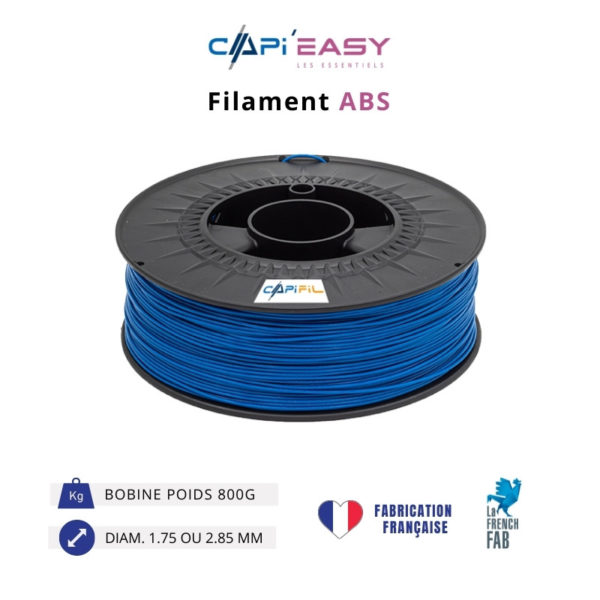 CAPIFIL-Filament 3D ABS 800g coloris bleu