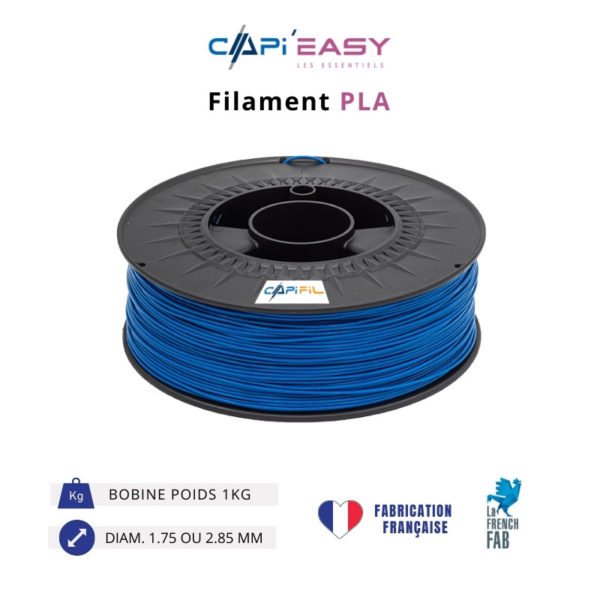 CAPIFIL-Filament 3D PLA 1kg coloris bleu