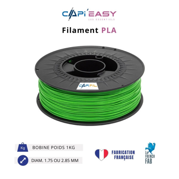 CAPIFIL-Filament 3D PLA 1kg coloris vert