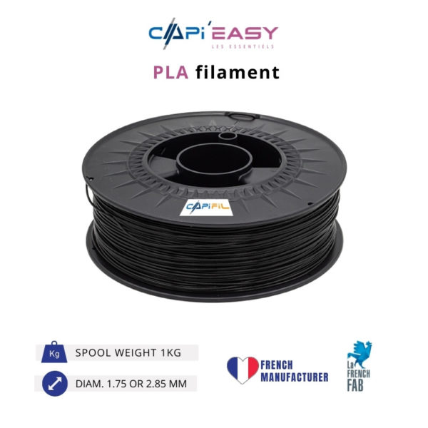 1 kg PLA 3D filament in black-CAPIFIL
