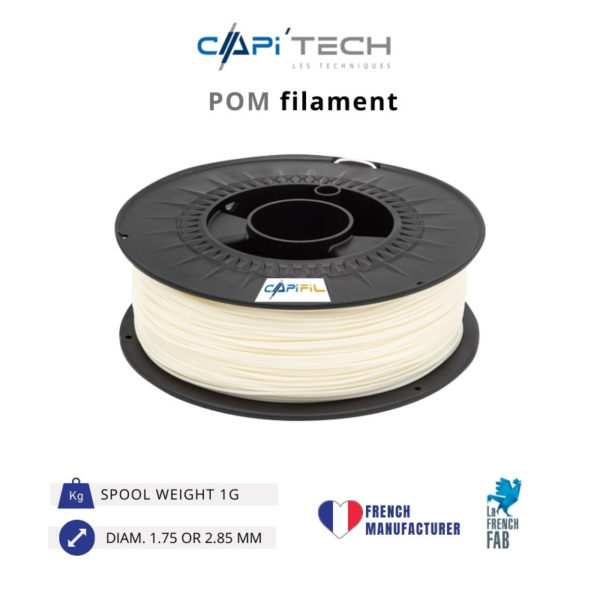 1kg POM 3D printing filament in natural colour-CAPIFIL