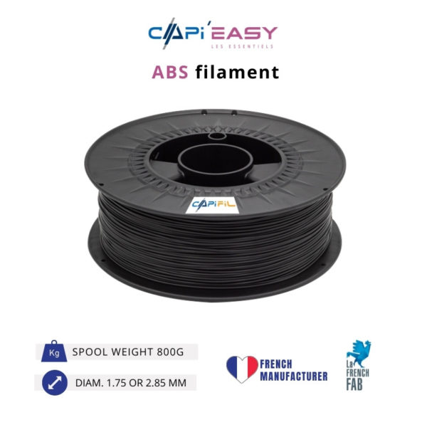 800 g ABS 3D printing filament in black-CAPIFIL