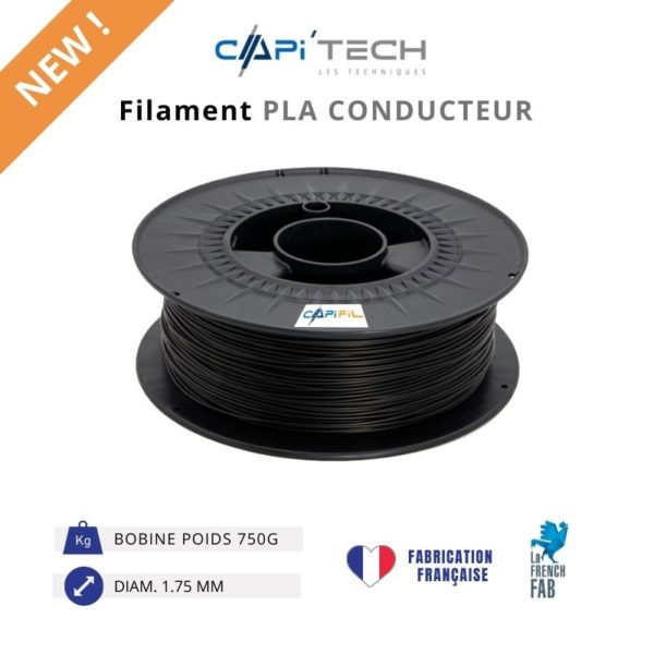 CAPIFIL-Filament 3D PLA CONDUCTEUR 750g-new
