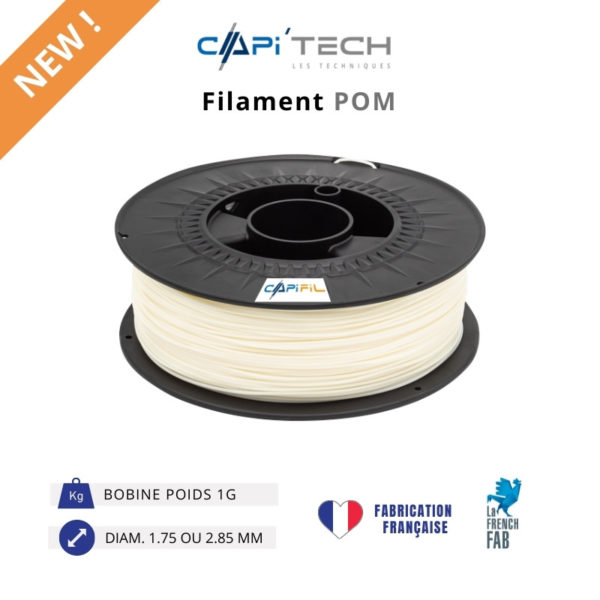 CAPIFIL-Filament 3D POM 1kg coloris naturel-NEW
