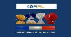 CAPIFIL - Lien attache sachet - Lien souple armé - Fabrication française
