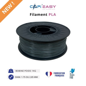 CAPIFIL-Filament 3D PLA 1kg coloris gris