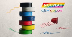 CAPIFIL - Innovation salon 3D PRINT LYON - filament CAPI COLOR