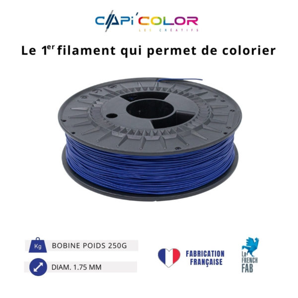 CAPIFIL-Filament 3D COLOR 250g coloris bleu foncé