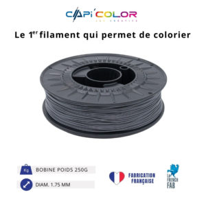 CAPIFIL-Filament 3D COLOR 250g coloris gris
