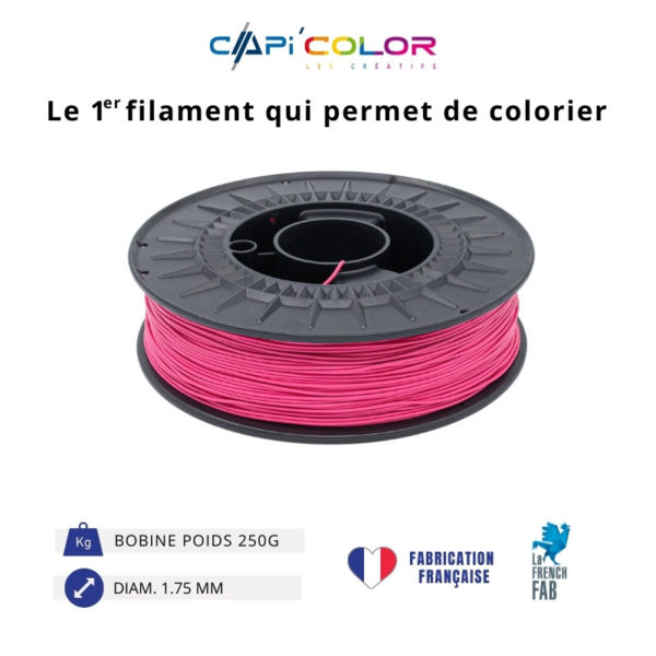 CAPIFIL-Filament 3D COLOR 250g coloris rose