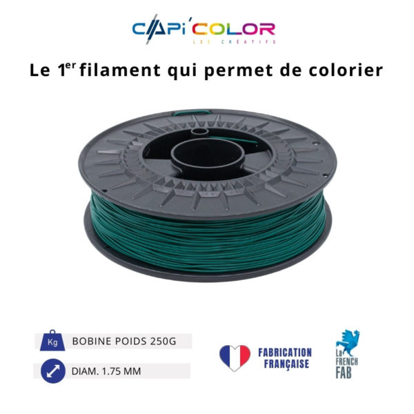 CAPIFIL-Filament 3D COLOR 250g coloris vert