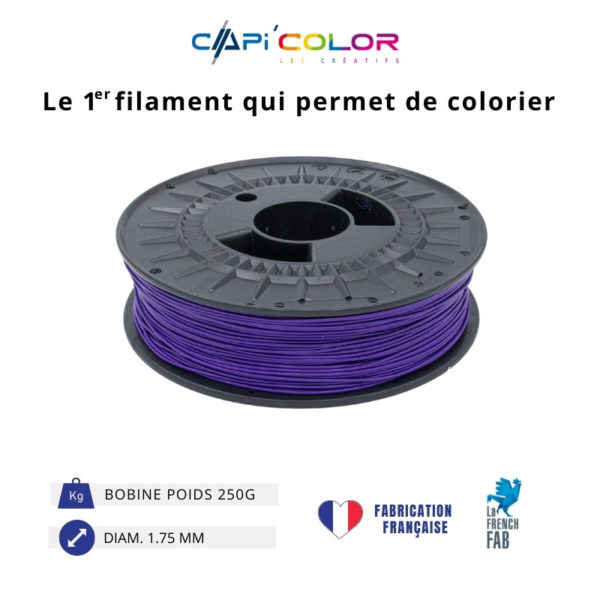 CAPIFIL-Filament 3D COLOR 250g coloris violet