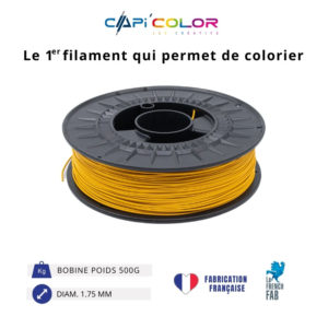 CAPIFIL-Filament 3D COLOR 500g coloris jaune