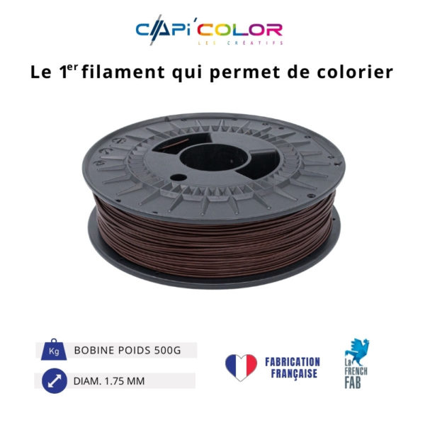 CAPIFIL-Filament 3D COLOR 500g coloris marron