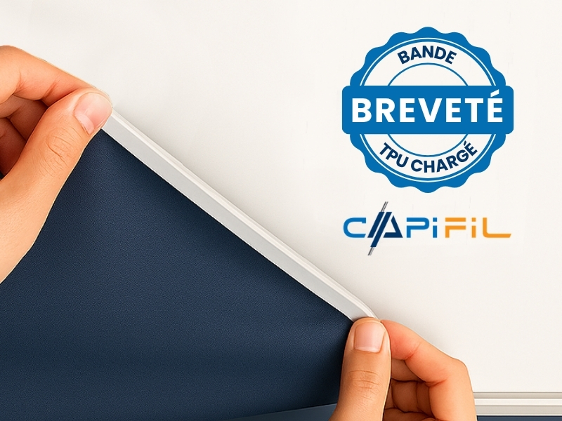 CAPIFIL-bande tpu chargé - breveté - bande de couture keder tpu
